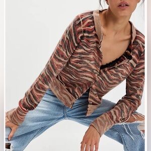 Free People Nocturnal Printed Cardi